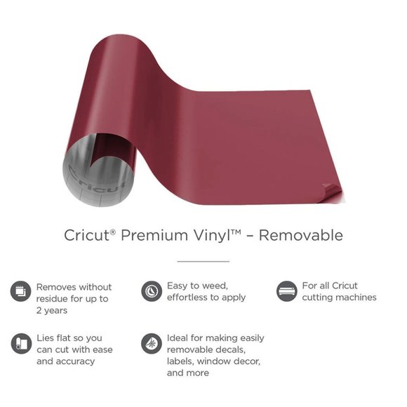 Cricut Removable Matte Premium Vinyl - Wine - NWT - Picture 3 of 4